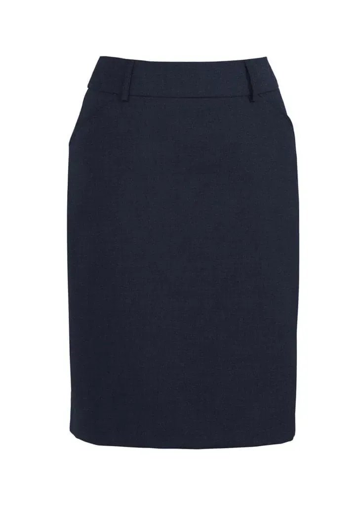 Biz Corporates Womens Multi Pleat Skirt 24015 Corporate Wear Biz Corporates 4 Navy